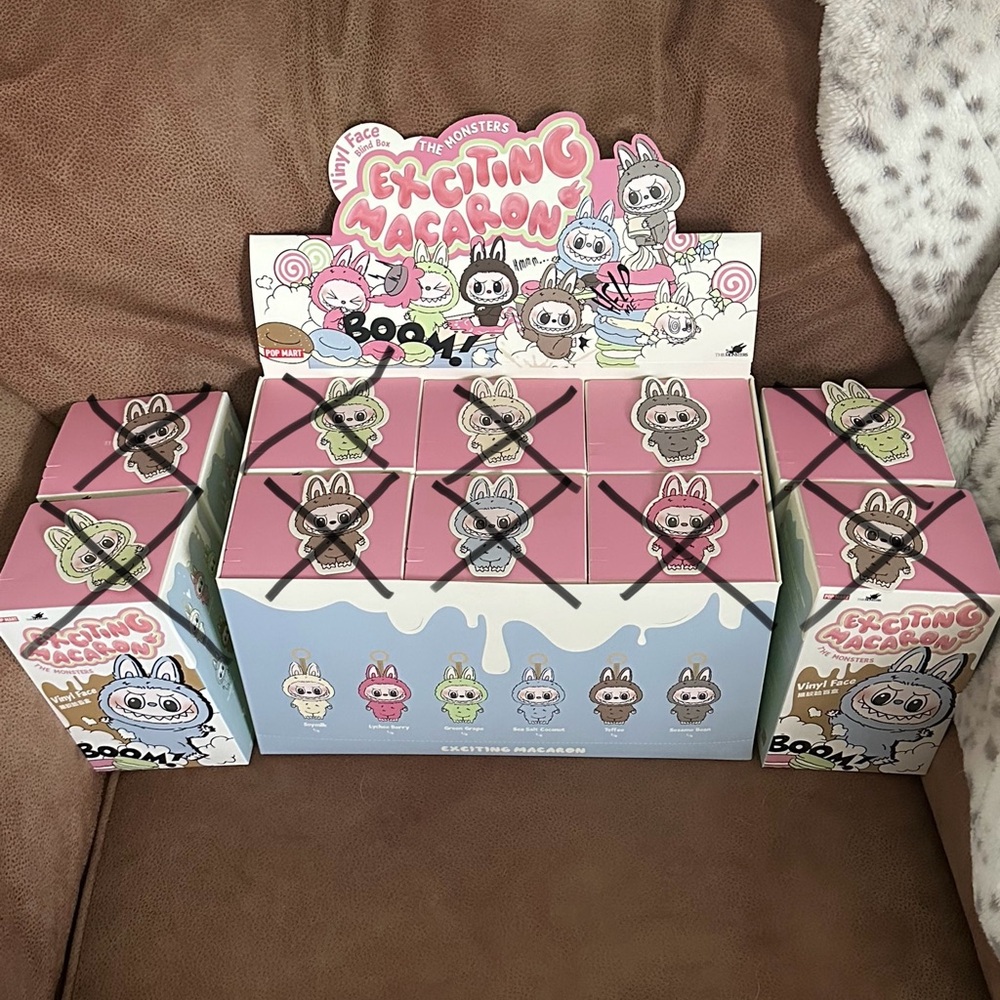 Labubu Exciting Macaron Vinyl Face Pendants - Read Description